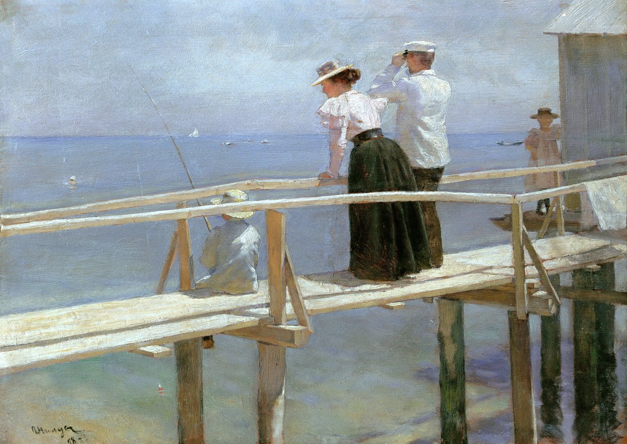 Na mostě, 1898 od Peter Alexandrovich Nilus