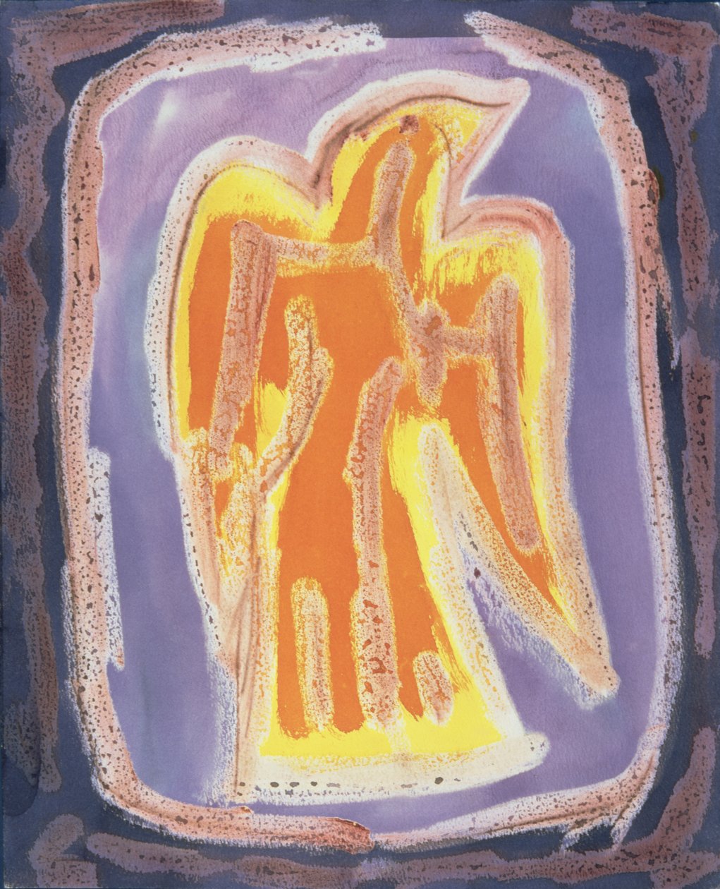Přiložený formulář, 1990 (kombinovaná média na papíře) od Peter Davidson