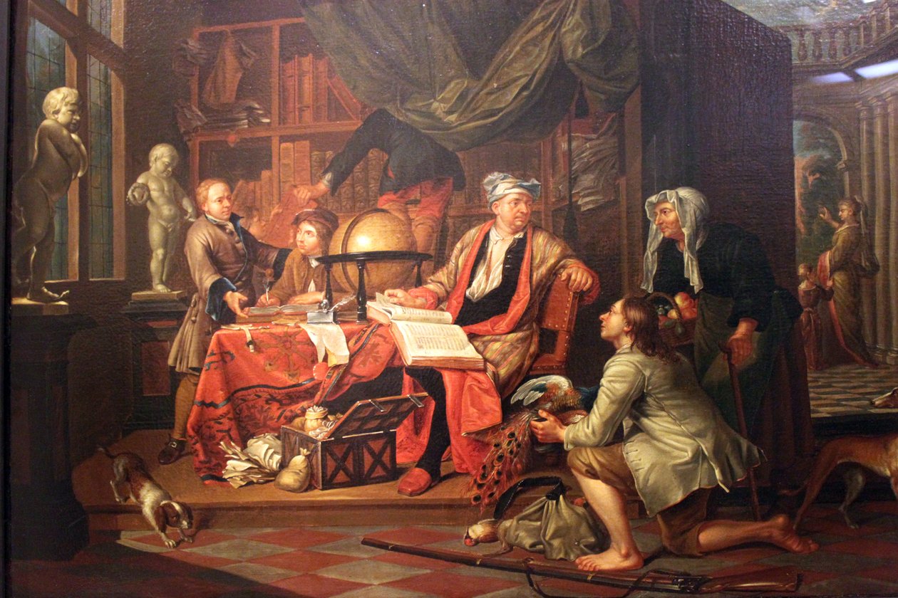 Rolníci platí pánovi panství jejich nájem v naturáliích od Peter Jacob Horemans