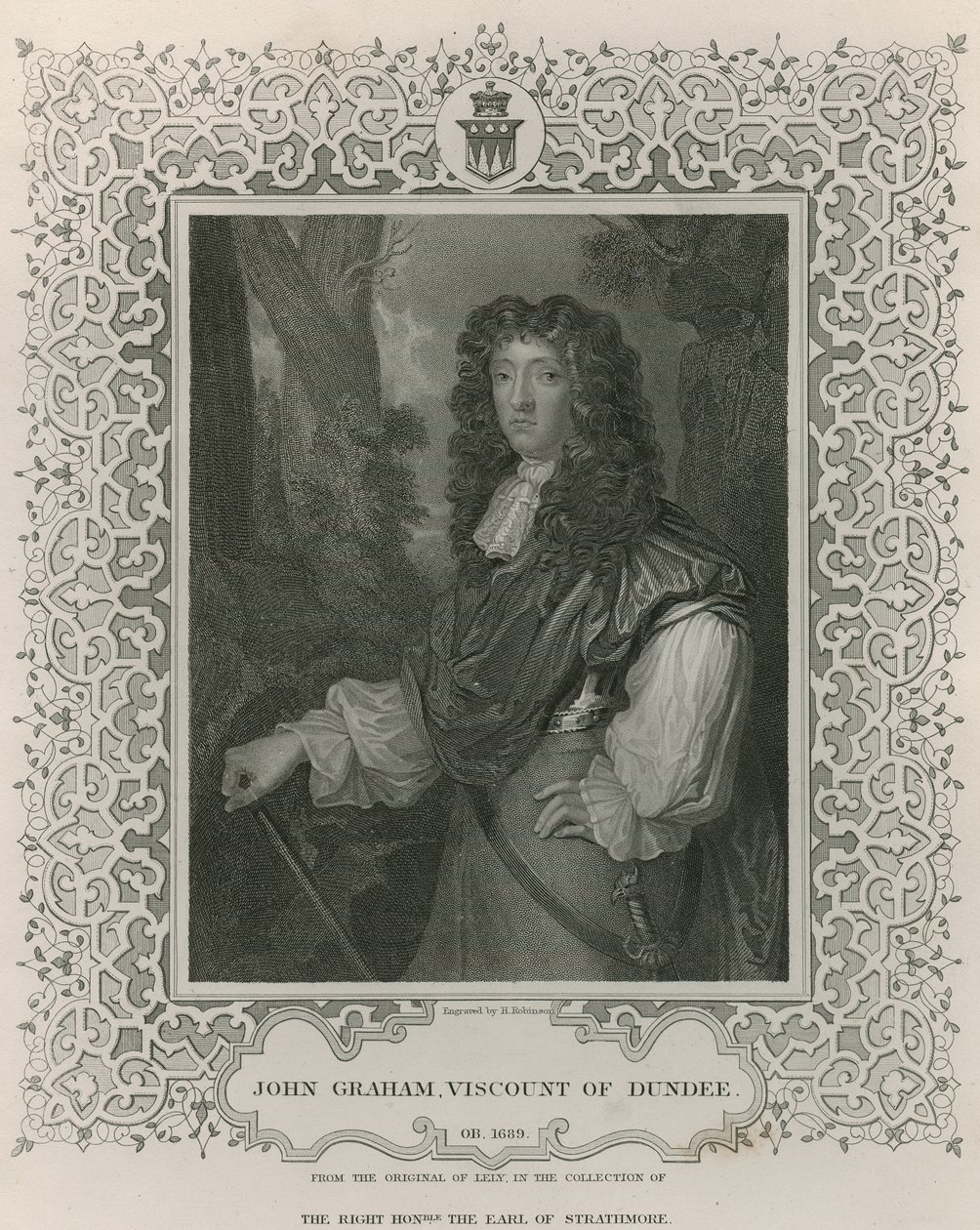 John Graham of Claverhouse, 1. vikomt z Dundee, z knihy "Lodge