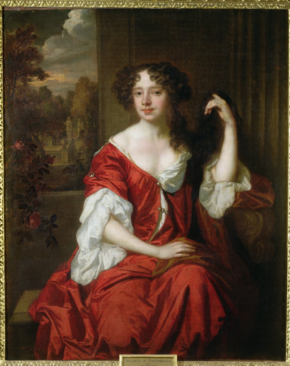 Louise de Kerouaille (1649-1734) vévodkyně z Portsmouthu a Aubigny od Peter Lely