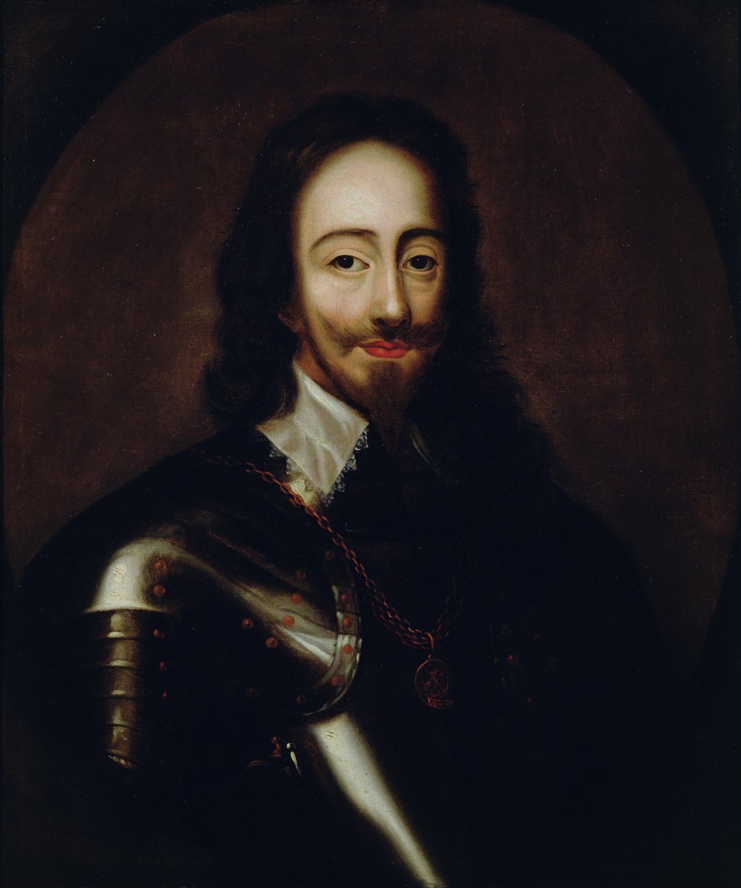 Portrét Karla I. v brnění, kolem roku 1670 od Peter Lely