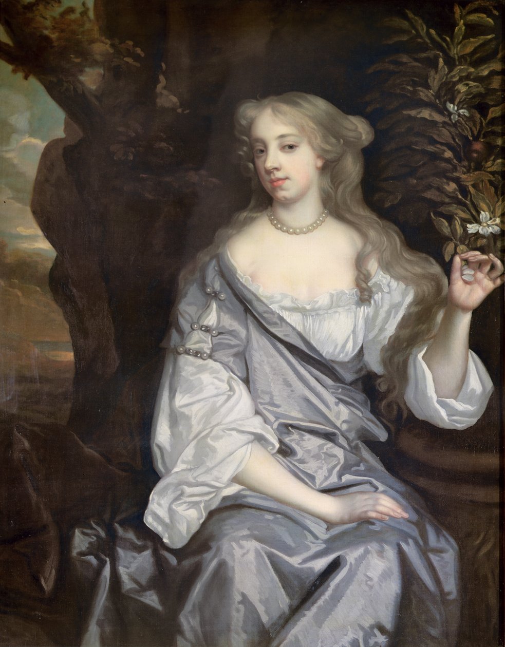 Portrét dámy, údajně Nell Gwynne (1650-87) od Peter Lely