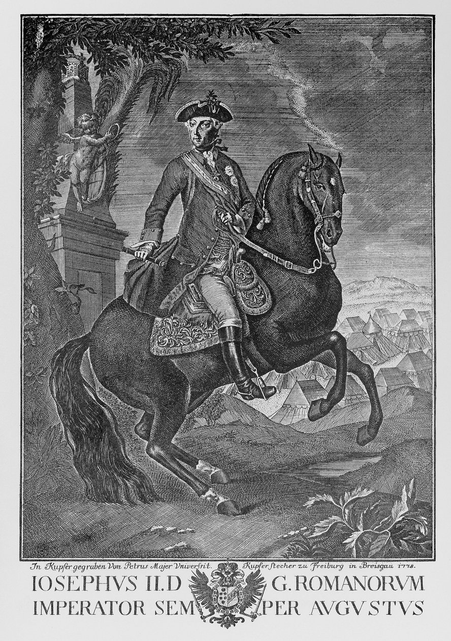Císař Josef II. Na koni od Peter Mayer