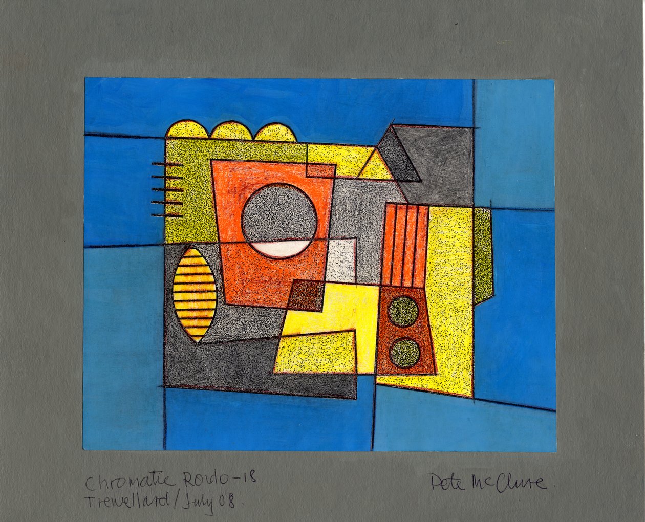 Chromatic Rondo, 2008 (kolorovaná kresba) od Peter McClure