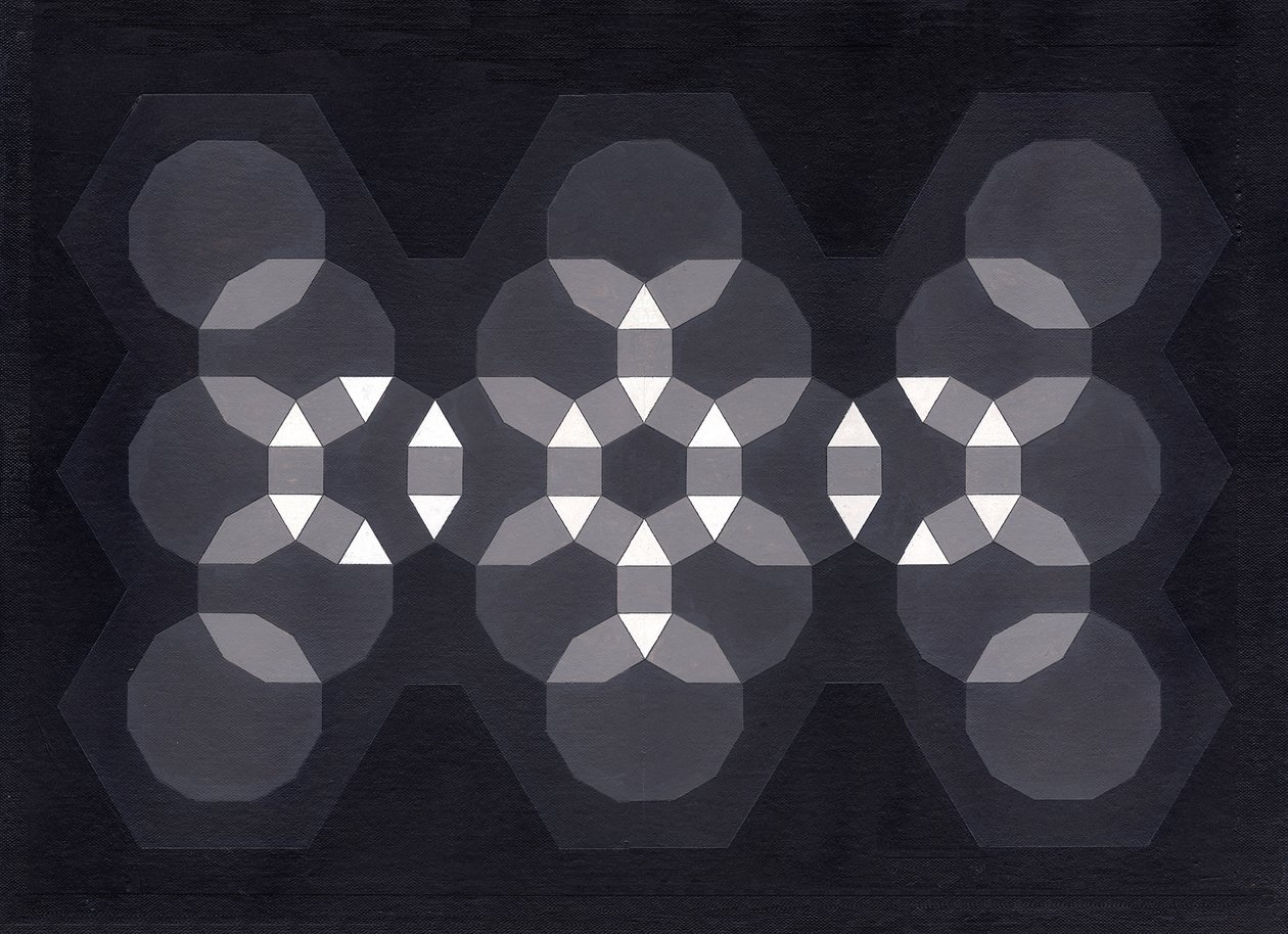 Fusion, 2008 (akryl na plátně) od Peter McClure