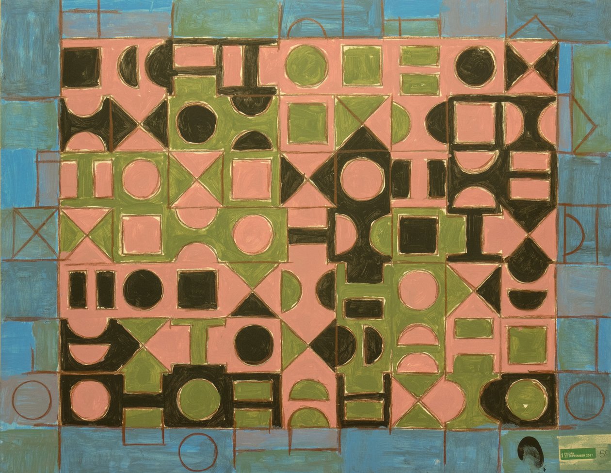 GEOMETRICKÝ BASQUIAT. 2017 od Peter McClure