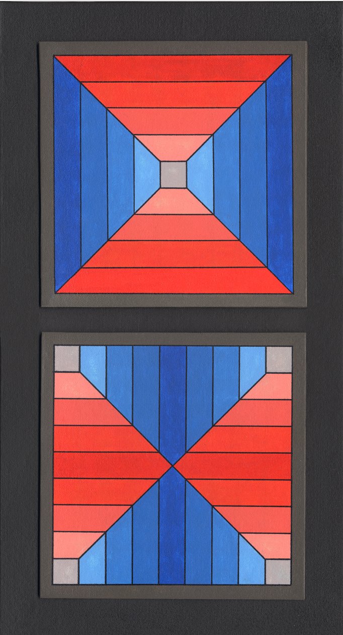 Uvnitř venku, 2009 (akryl na plátně) od Peter McClure