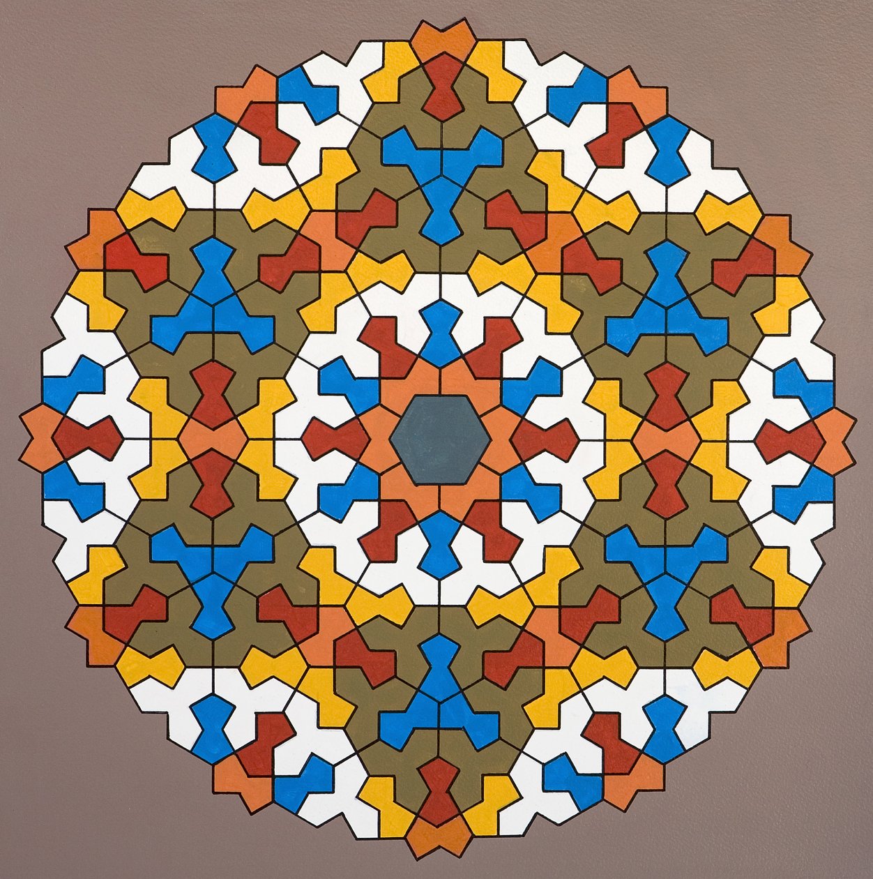 Modular Matrix, 2006 (akryl na papíře) od Peter McClure