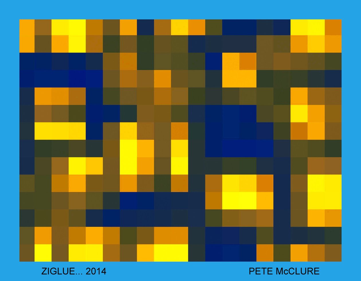 ZIGLUE, 2013, (digitální snímek) od Peter McClure