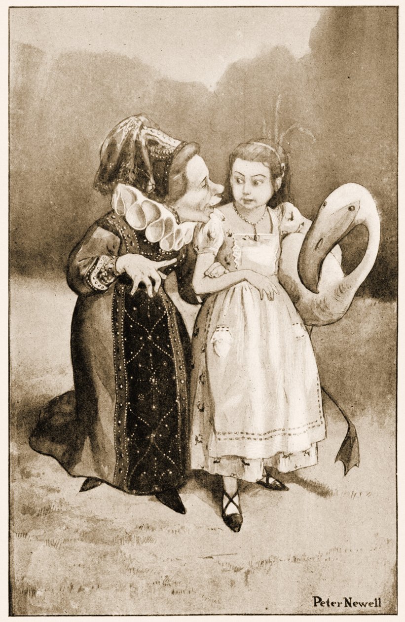 Tut, tut dítě! řekla vévodkyně, ilustrace pro Lewise Carrollse Alices Adventures in Wonderland, 1901 od Peter Newell