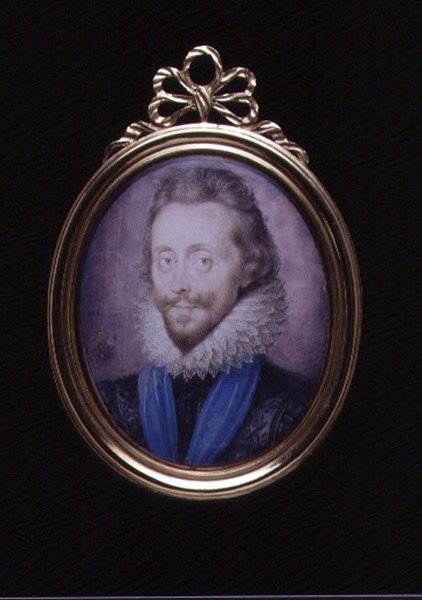 Portrétní miniatura Henryho Wriothesleyho, 3. hraběte ze Southamptonu (1573-1624) kolem 1620 (wc na pergamenu) od Peter Oliver