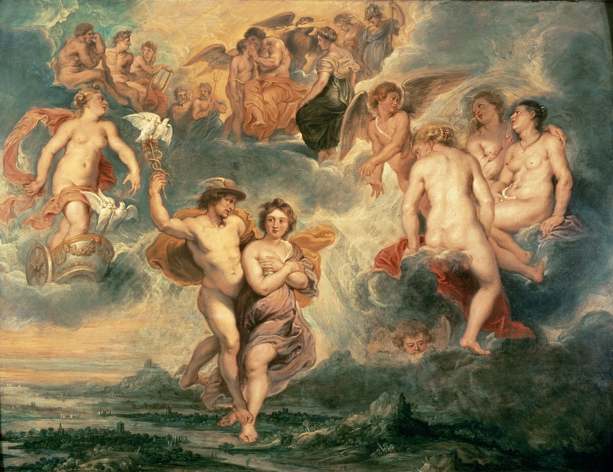 Výstup Psyché na Olymp od Peter Paul Rubens