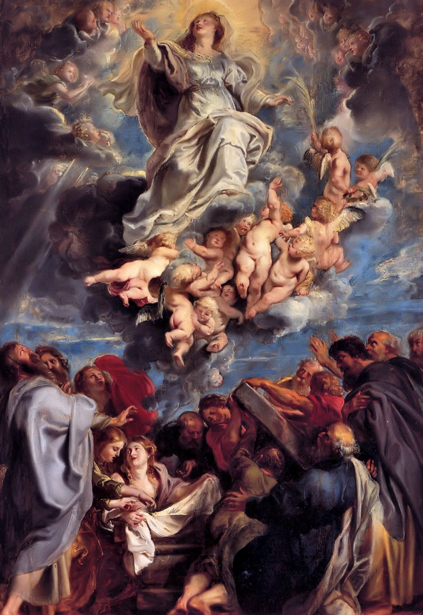 Nanebevzetí Panny Marie a Panny Marie od Peter Paul Rubens