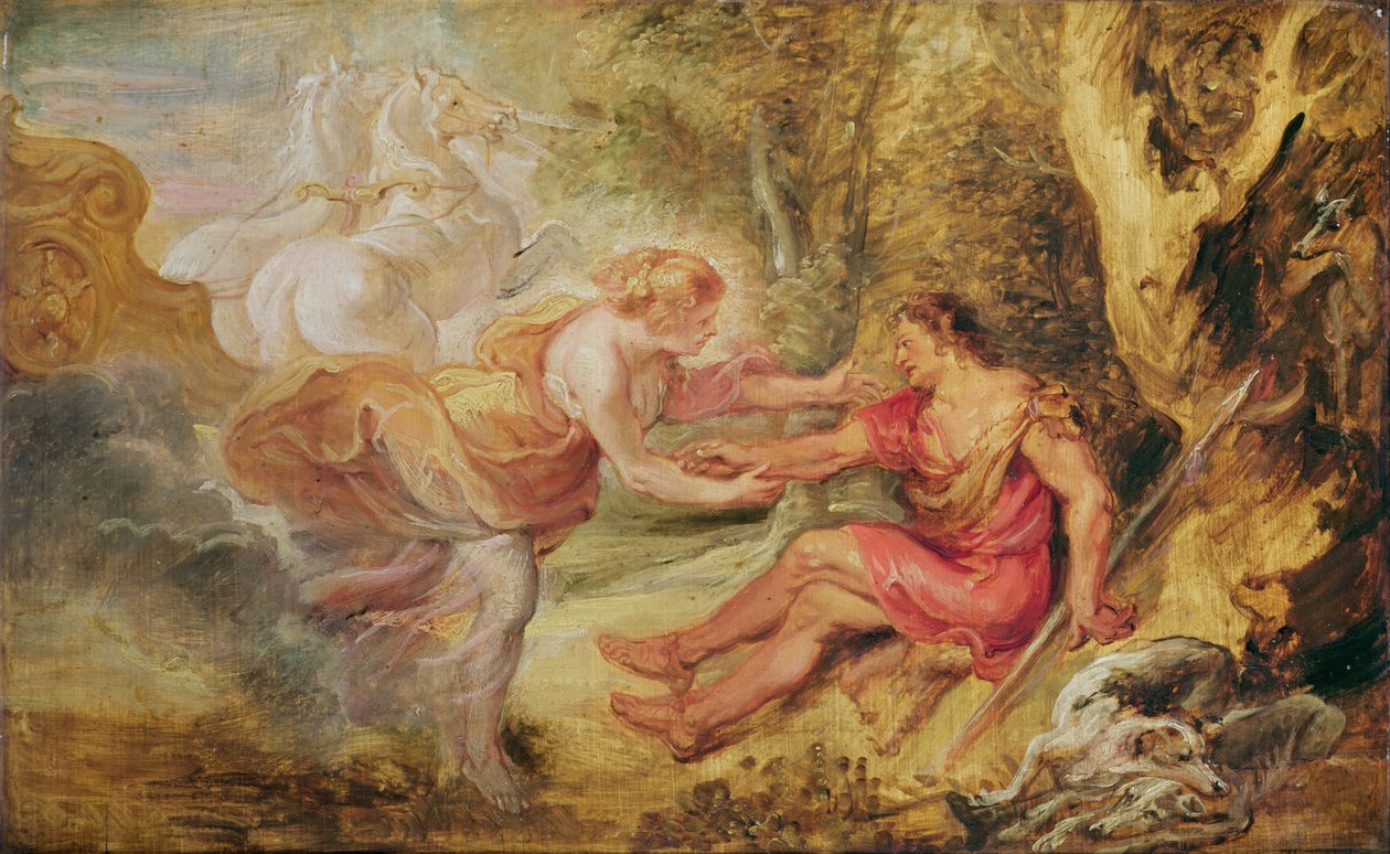 Aurora Abducting Cephalus, 1636 (olej na dubu) od Peter Paul Rubens