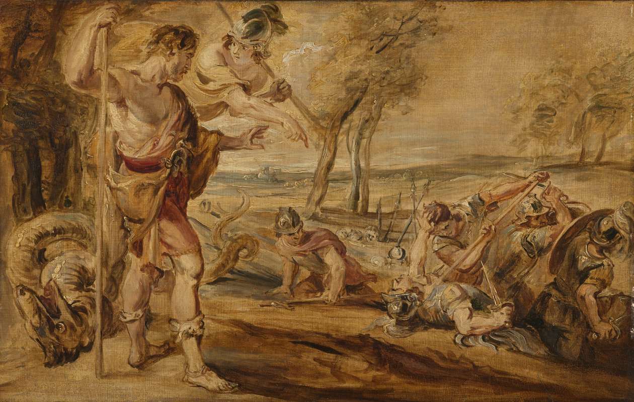 Cadmus seje dračí zuby od Peter Paul Rubens
