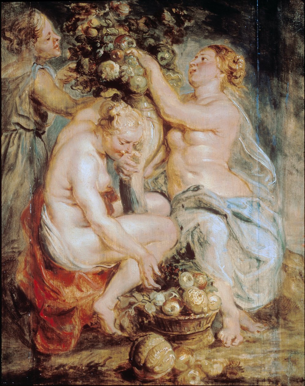 Ceres a dvě nymfy s roh hojnosti od Peter Paul Rubens