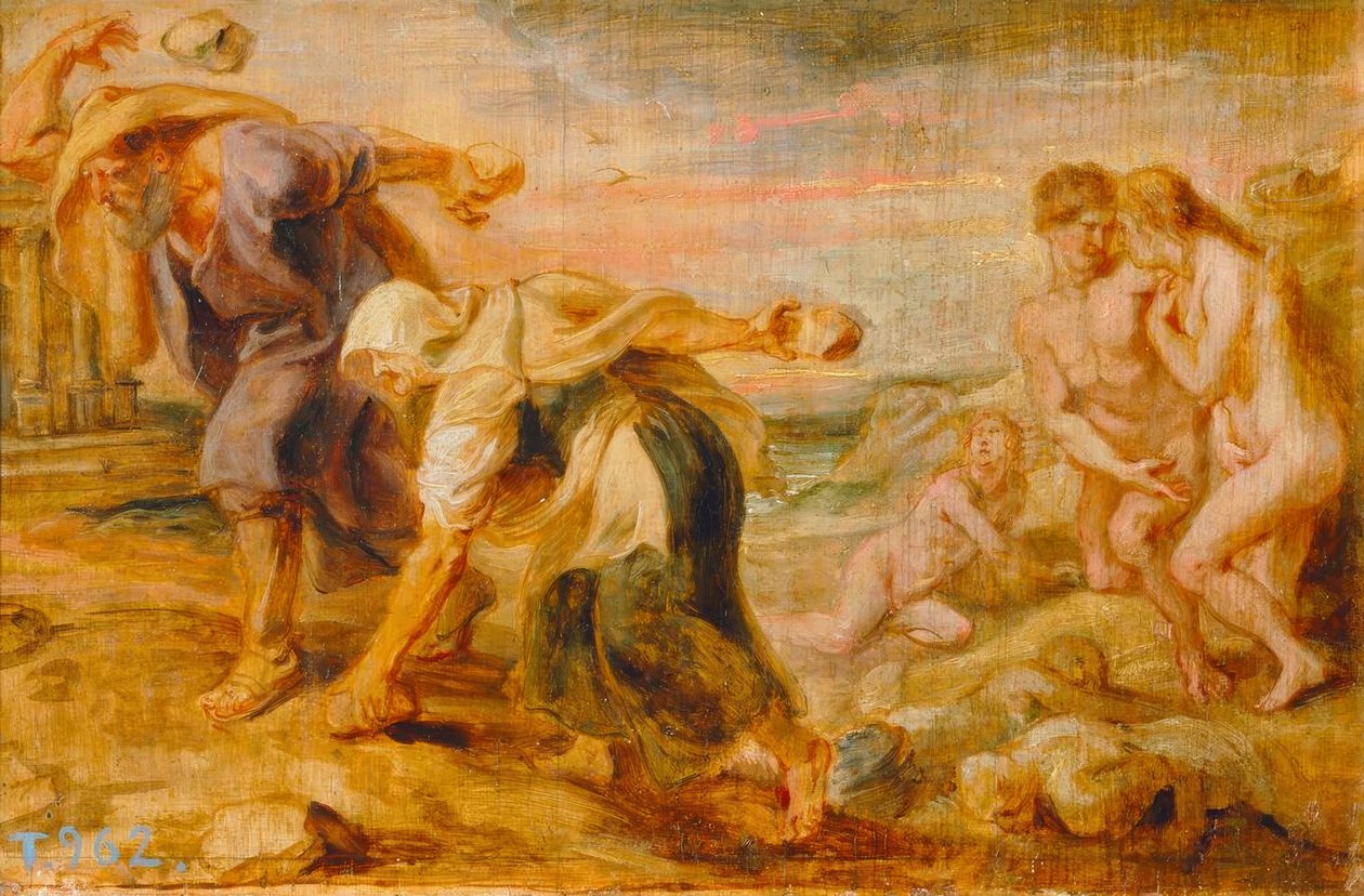 Deukalión a Pyrrha od Peter Paul Rubens