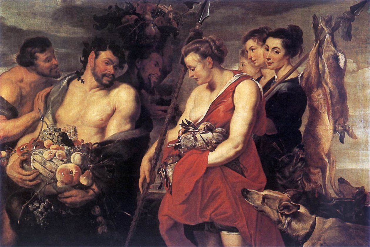 Diana představuje úlovek Pan od Peter Paul Rubens