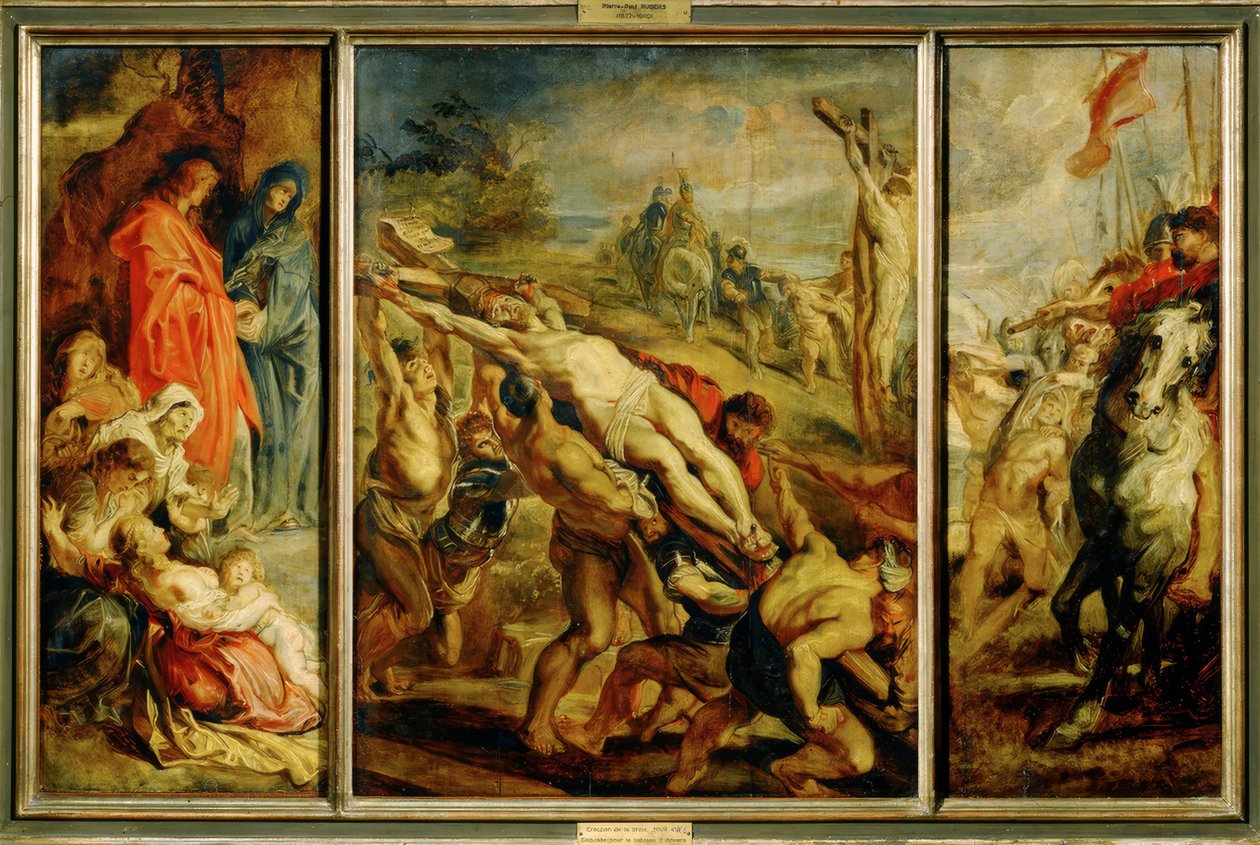 Vztyčení kříže od Peter Paul Rubens