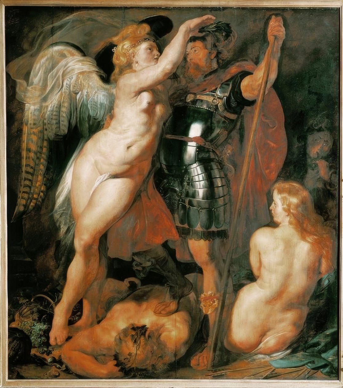 Korunovace hrdiny ctnosti od Peter Paul Rubens