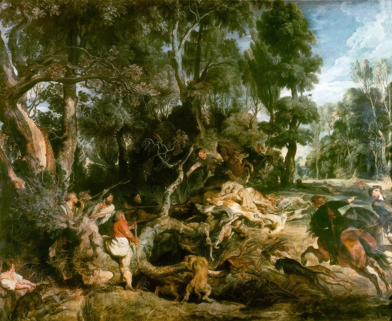 Lov na divočáky od Peter Paul Rubens