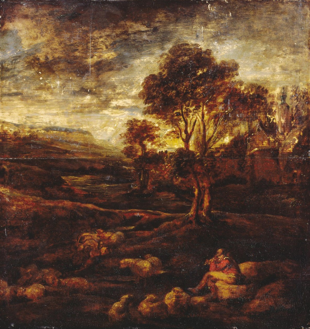 Večerní krajina od Peter Paul Rubens