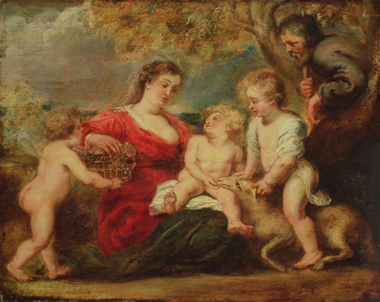 Svatá rodina v krajině od Peter Paul Rubens