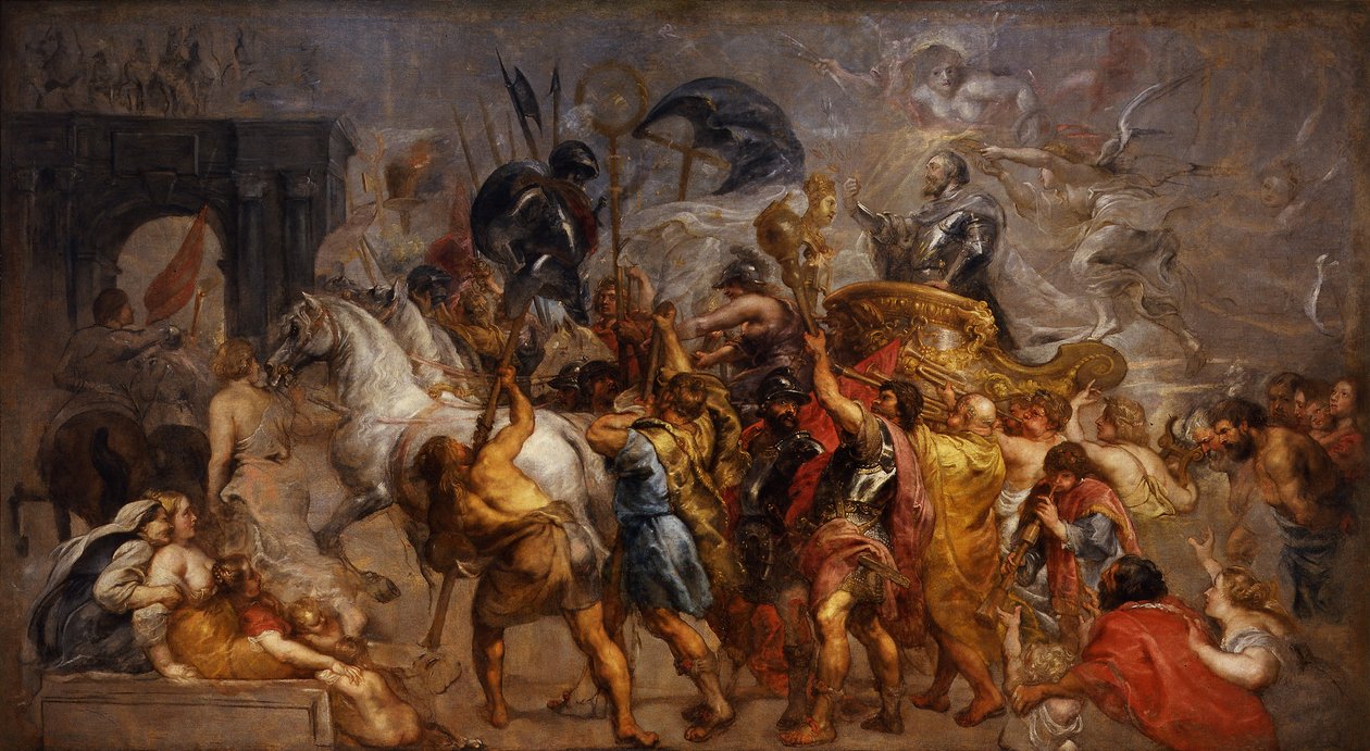 Triumfální vstup Jindřicha IV do Paříže od Peter Paul Rubens