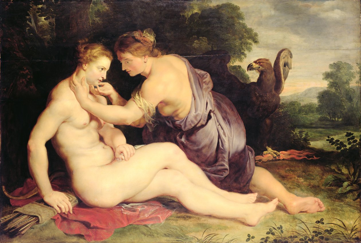 Jupiter a Callisto, 1613 (olej na dubu) od Peter Paul Rubens