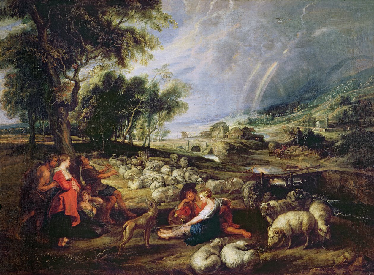 Krajina s duhou od Peter Paul Rubens