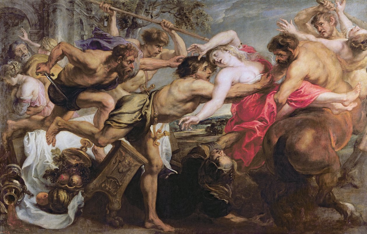 Lapitové a kentauři od Peter Paul Rubens