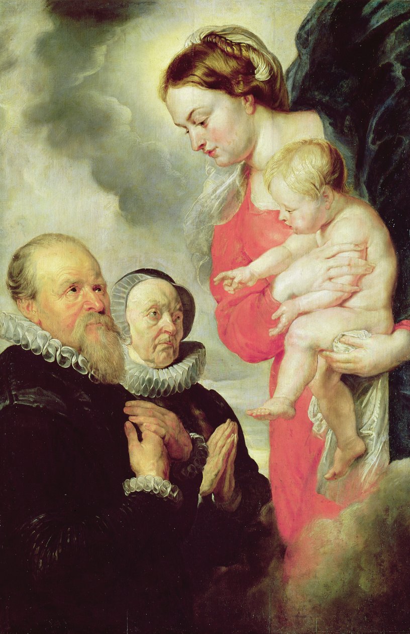 Madonna s dítětem s dárci Alexandrem Goubeauem a jeho manželkou Anne Antoni od Peter Paul Rubens