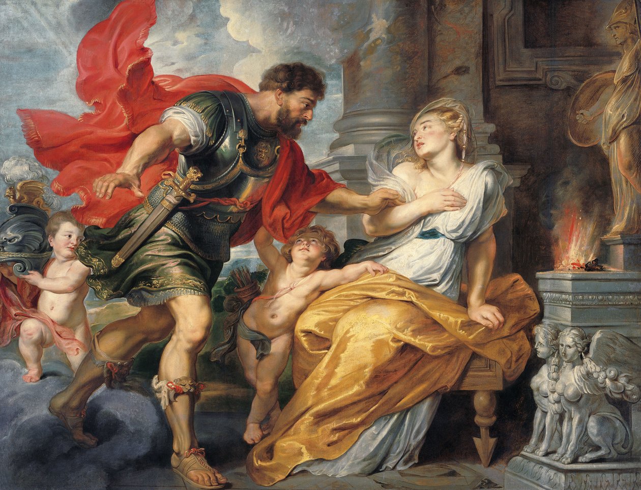 Mars a Rhea Silvia od Peter Paul Rubens