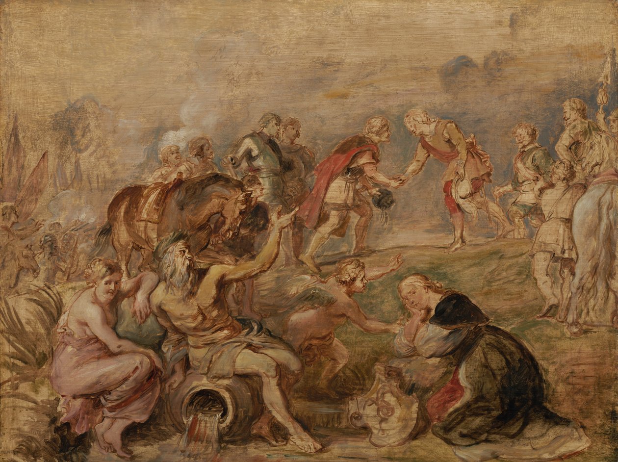 Setkání uherského krále Ferdinanda a španělského kardinála infanta Ferdinanda v Nördlingenu od Peter Paul Rubens