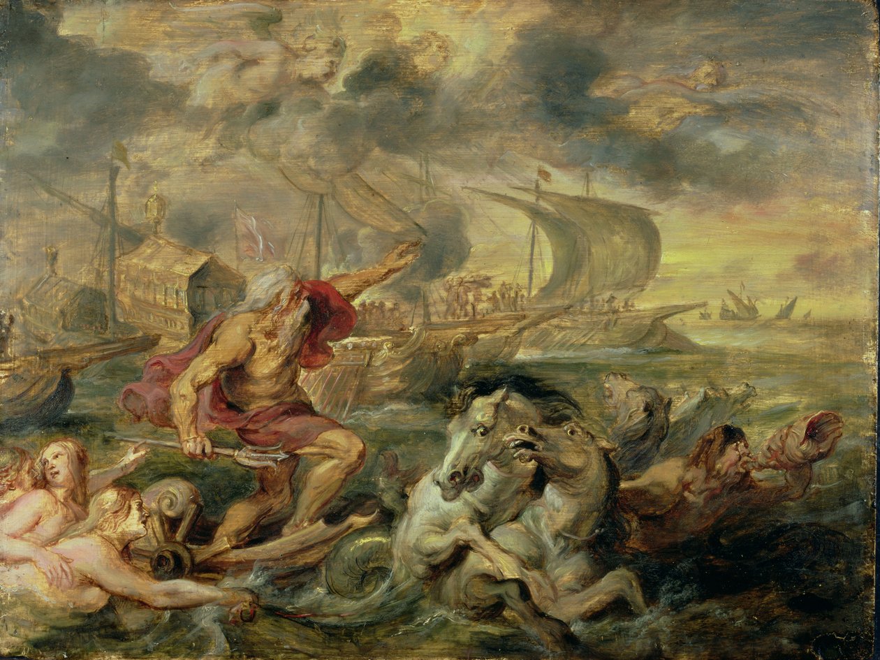 Neptun uklidňuje bouři, 1635 od Peter Paul Rubens