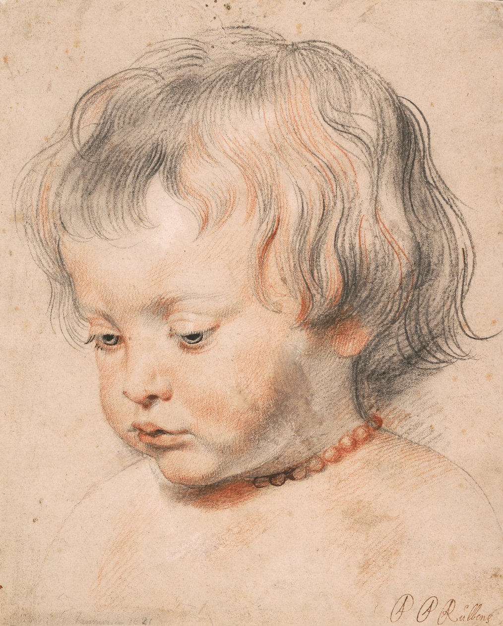Nicolaas Rubens na sobě Coral Neckless, c.1619-20 od Peter Paul Rubens