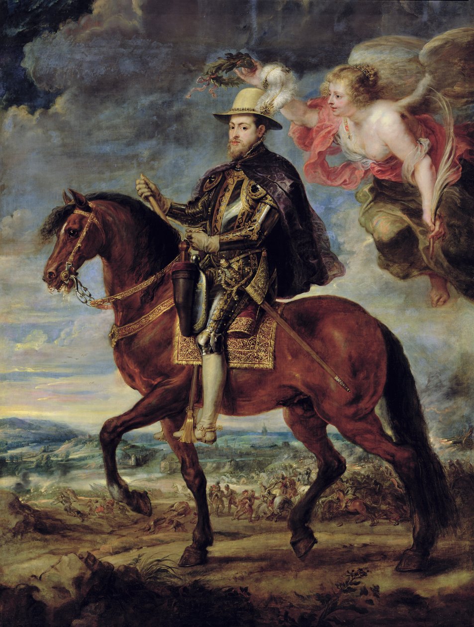 Filip II (1527-98) korunován vítězstvím, 1628 od Peter Paul Rubens