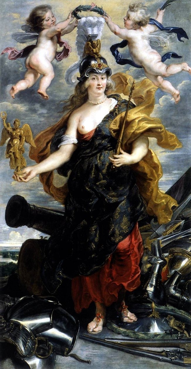 Portrét Marie de Medici jako vítězné královny nebo Portrét Marie de Medici jako Bellona od Peter Paul Rubens