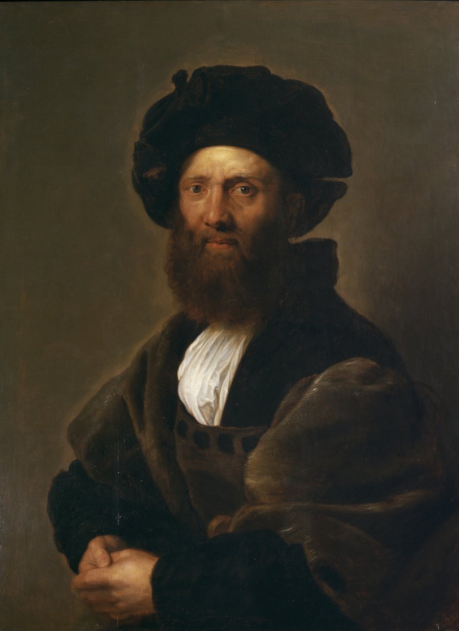 Portrét Baldassare Castiglione, po Raphaelovi, 1630 (viz také 21461) od Peter Paul Rubens