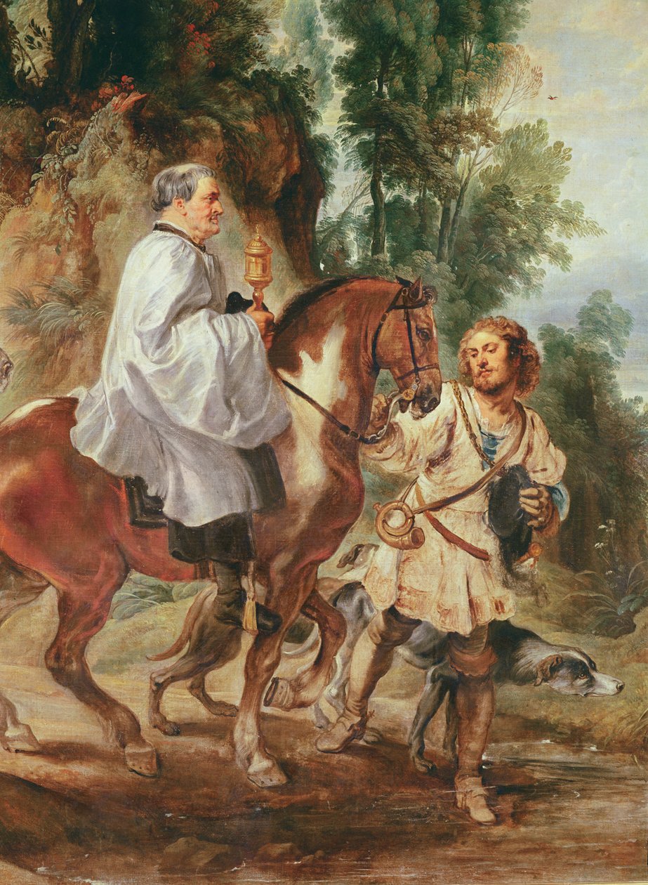 Kněz nesoucí eucharistii umírajícímu, před rokem 1630 od Peter Paul Rubens