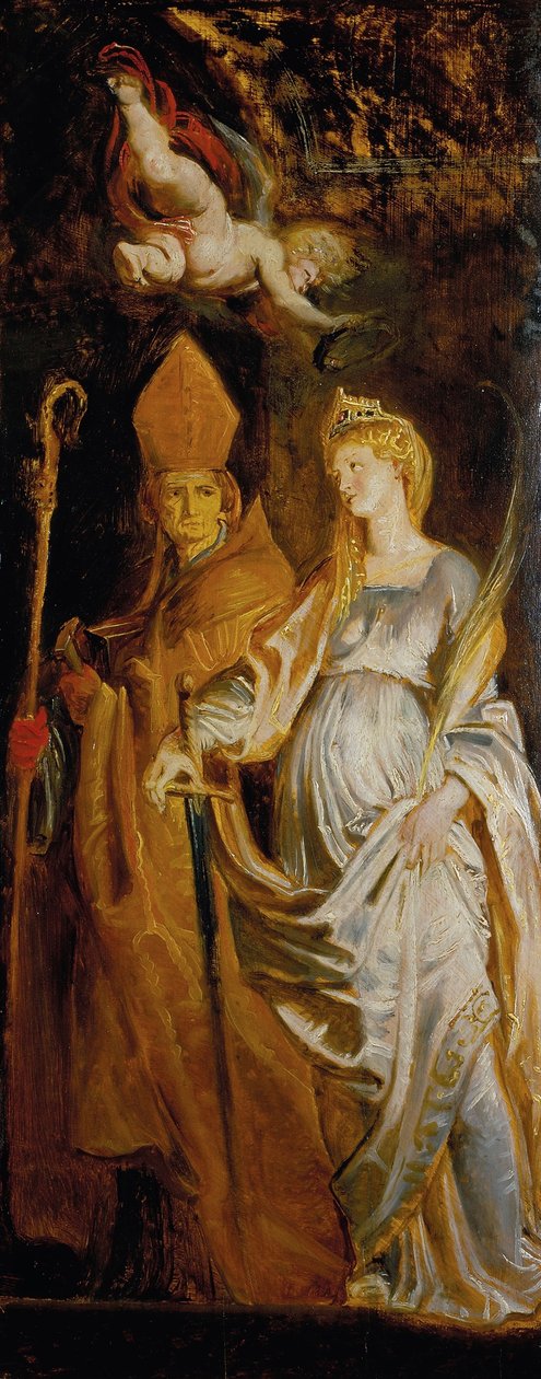 Svatí Amandus a Walburga; Svaté Kateřiny Alexandrijské a Eligia od Peter Paul Rubens