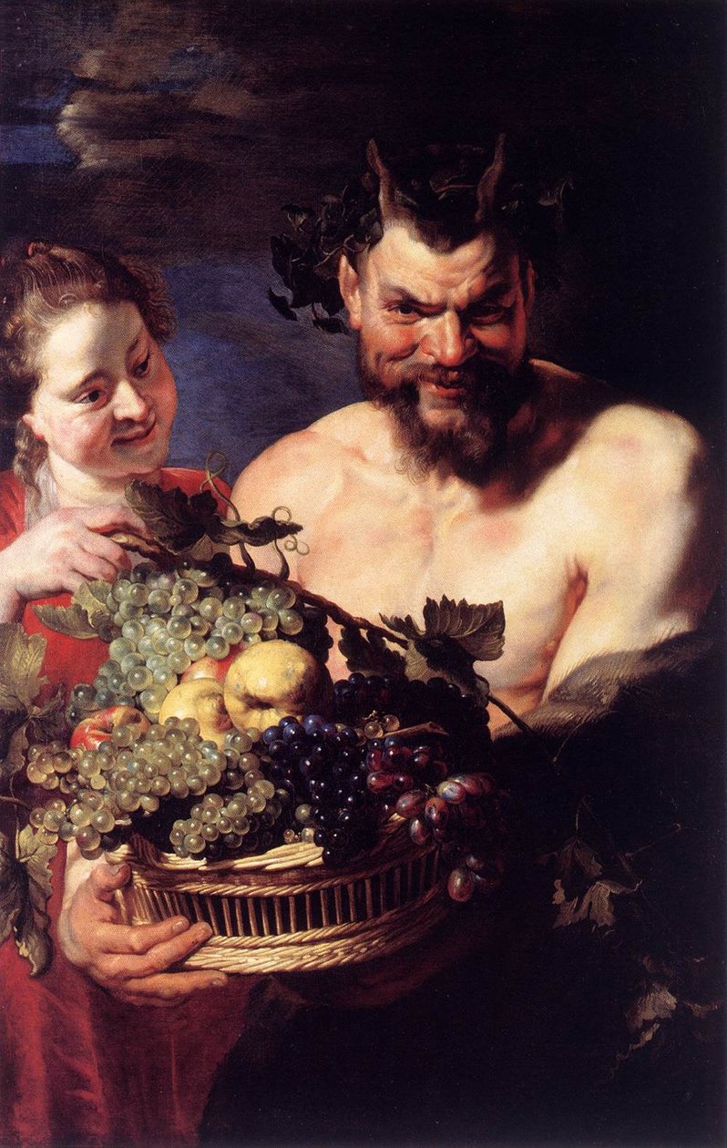 Satyr a dívka od Peter Paul Rubens