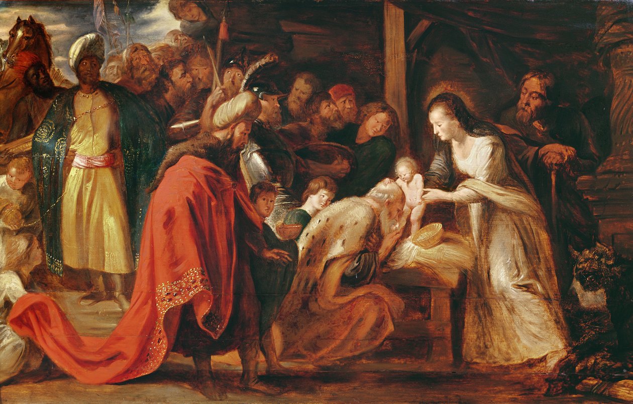 Klanění tří králů, kolem 1617-18 od Peter Paul Rubens
