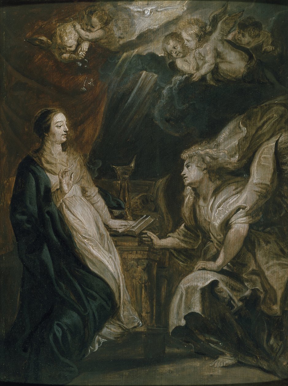 Zvěstování, 17. století od Peter Paul Rubens