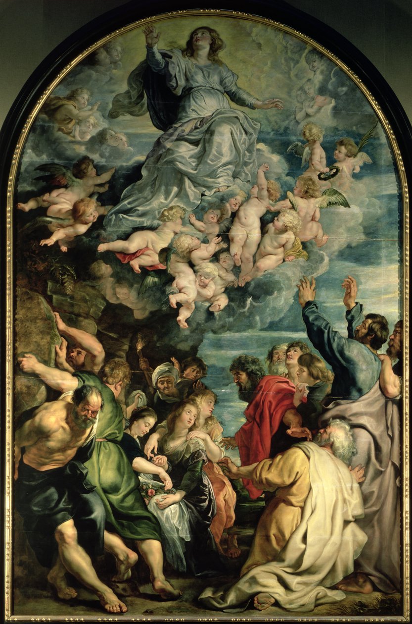 Oltářní obraz Nanebevzetí Panny Marie, 161114 (panel) od Peter Paul Rubens