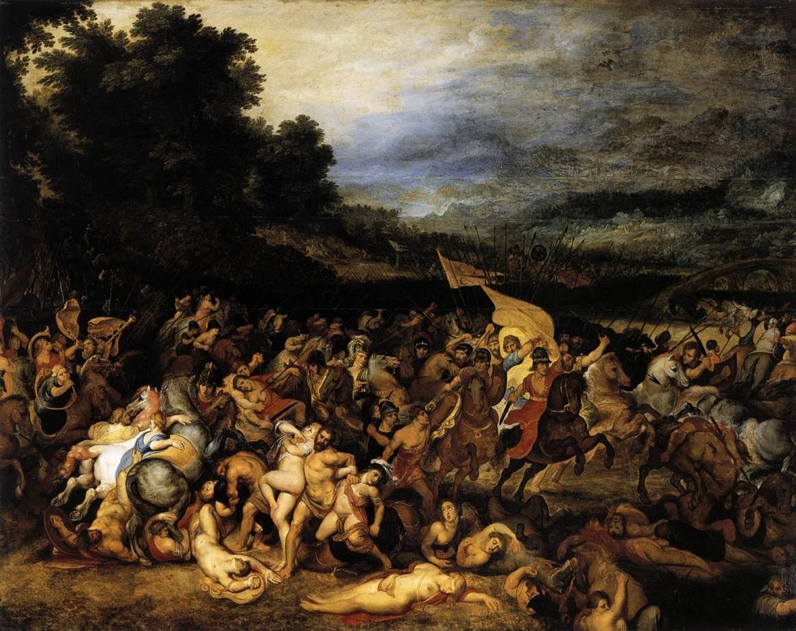 Bitva o Amazonky od Peter Paul Rubens