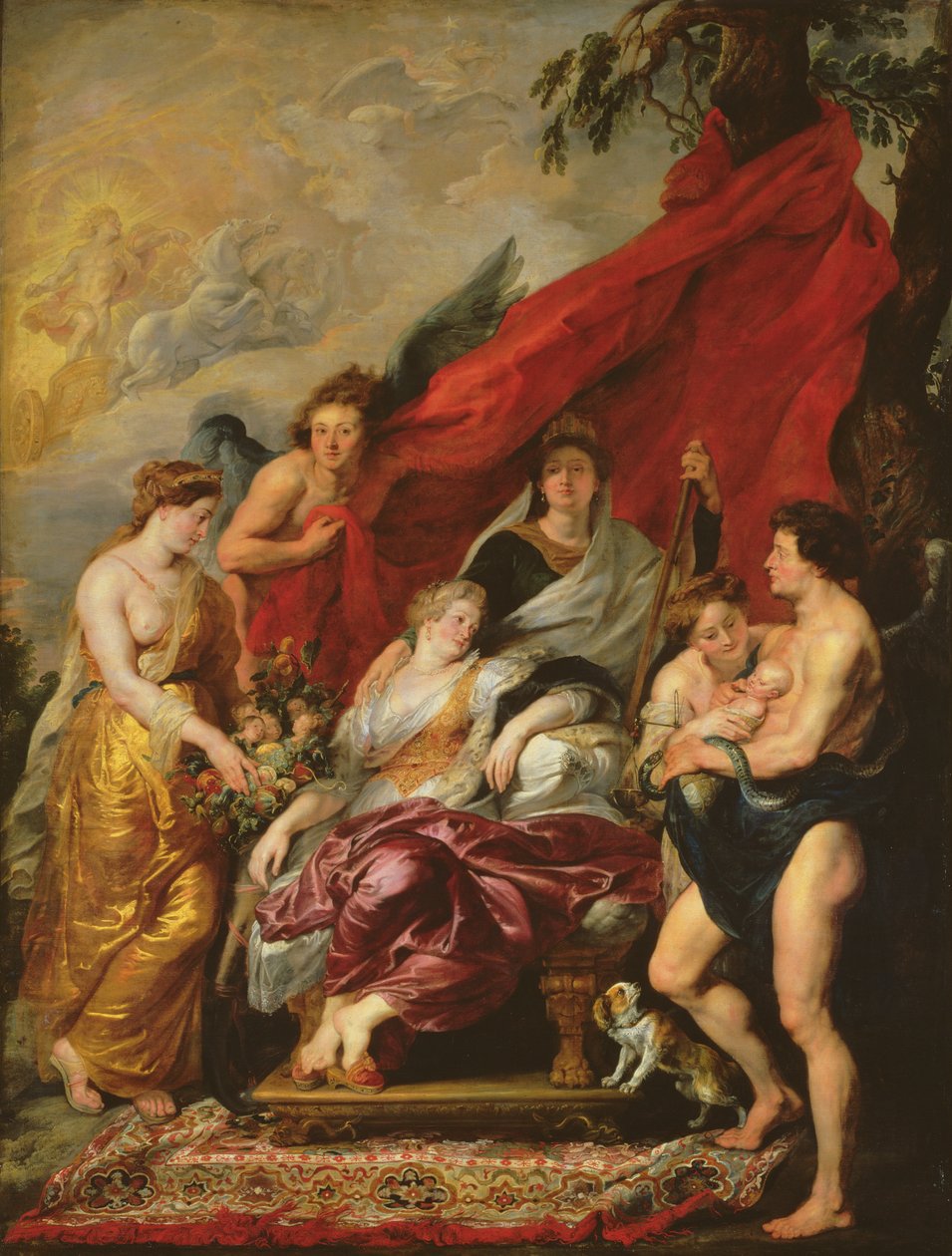 Narození Ludvíka XIII. (1601-43) ve Fontainebleau, 27. září 1601, z cyklu Medici, 1621-25 od Peter Paul Rubens