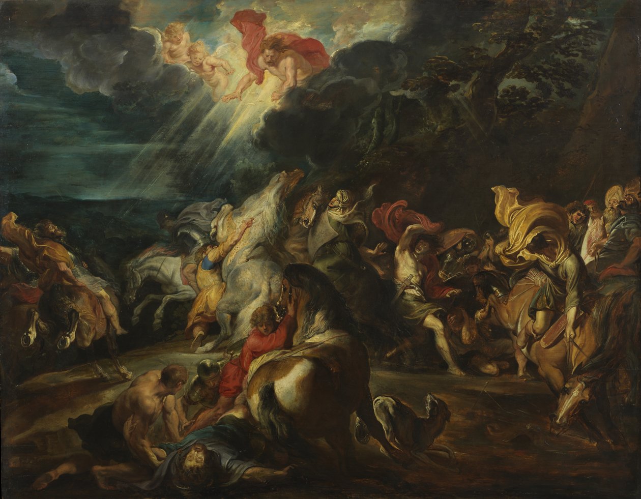 Obrácení sv. Pavla kolem roku 1611 od Peter Paul Rubens