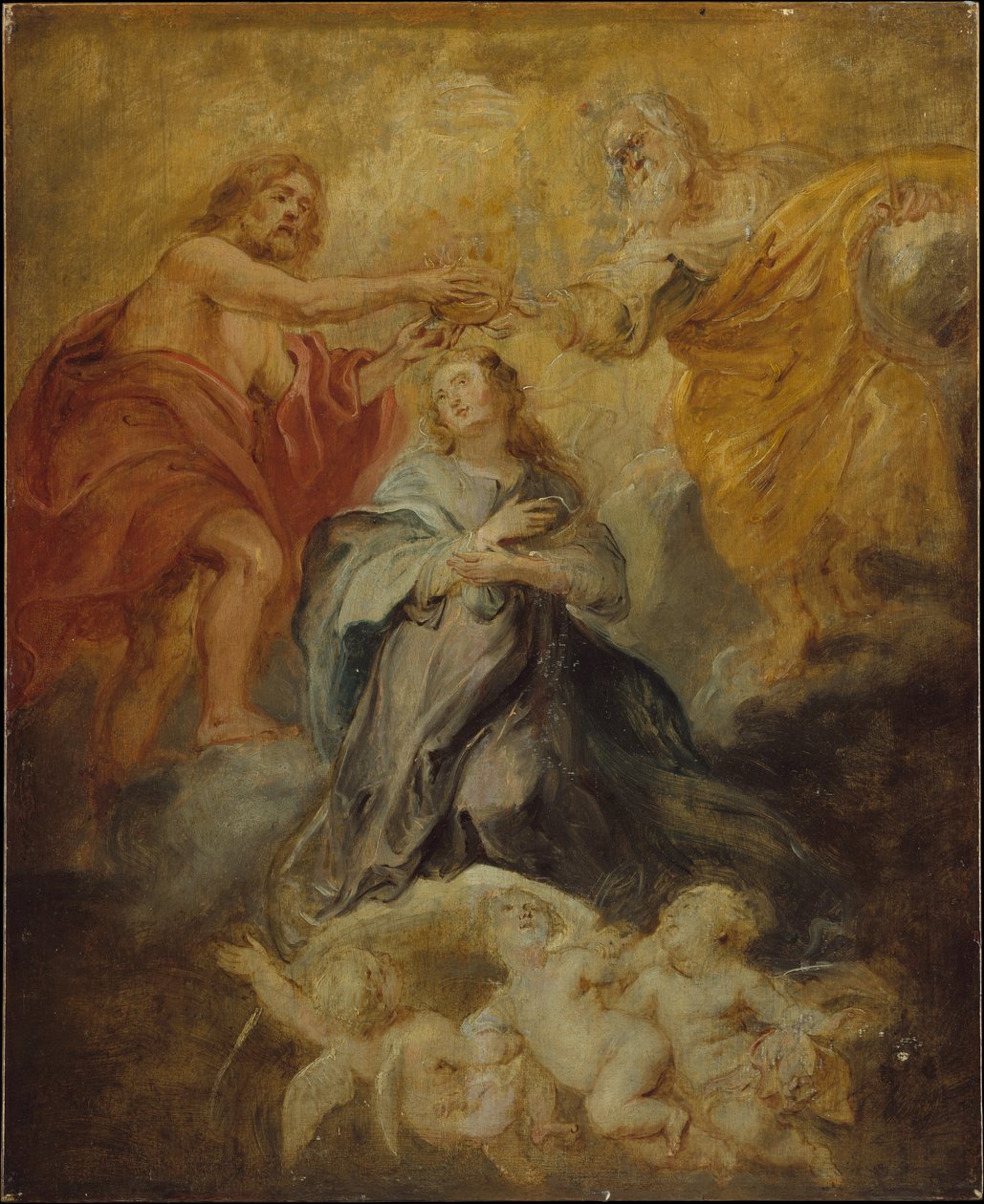 Korunovace Panny Marie, kolem 1632-33 od Peter Paul Rubens
